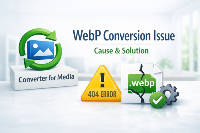 Converter for Media でWebP変換できなくなった原因と解決方法